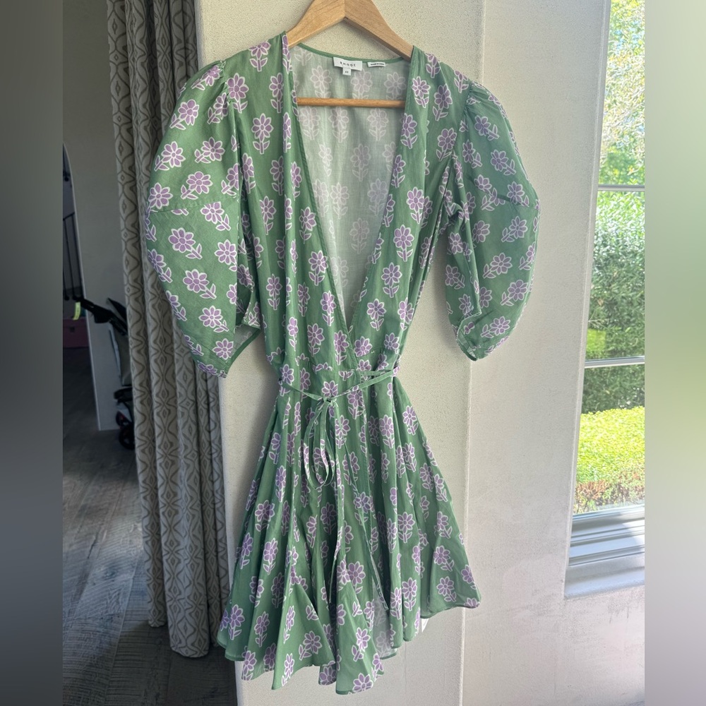 RHODE Floral Print Mini Dress